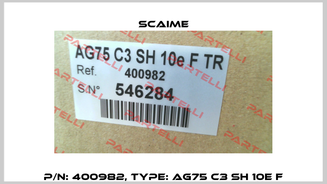P/N: 400982, Type: AG75 C3 SH 10e F Scaime