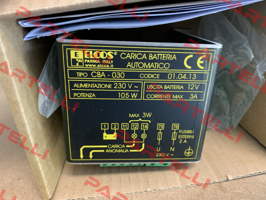 cod. 00010413 ( CBA-030 3A 12V ) Elcos