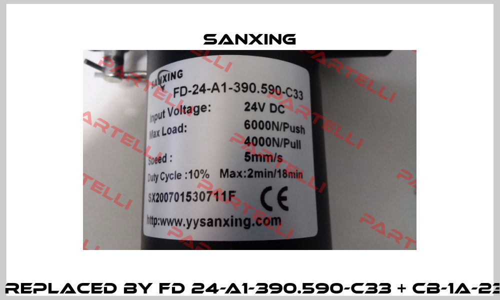  FD-24-A1-390.590-C33 REPLACED BY FD 24-A1-390.590-C33 + CB-1A-230 + remote control  Sanxing