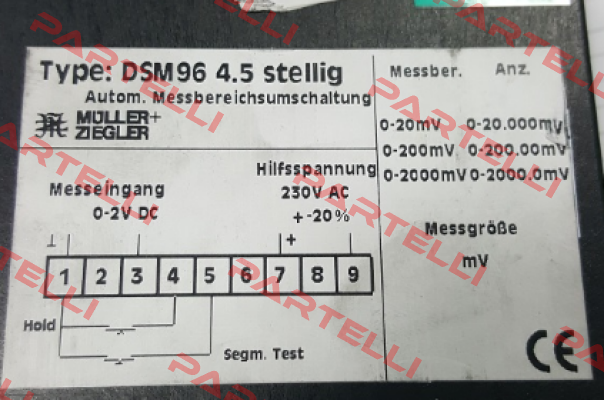 DSM96 4.5 stellig obsolete  Müller Ziegler