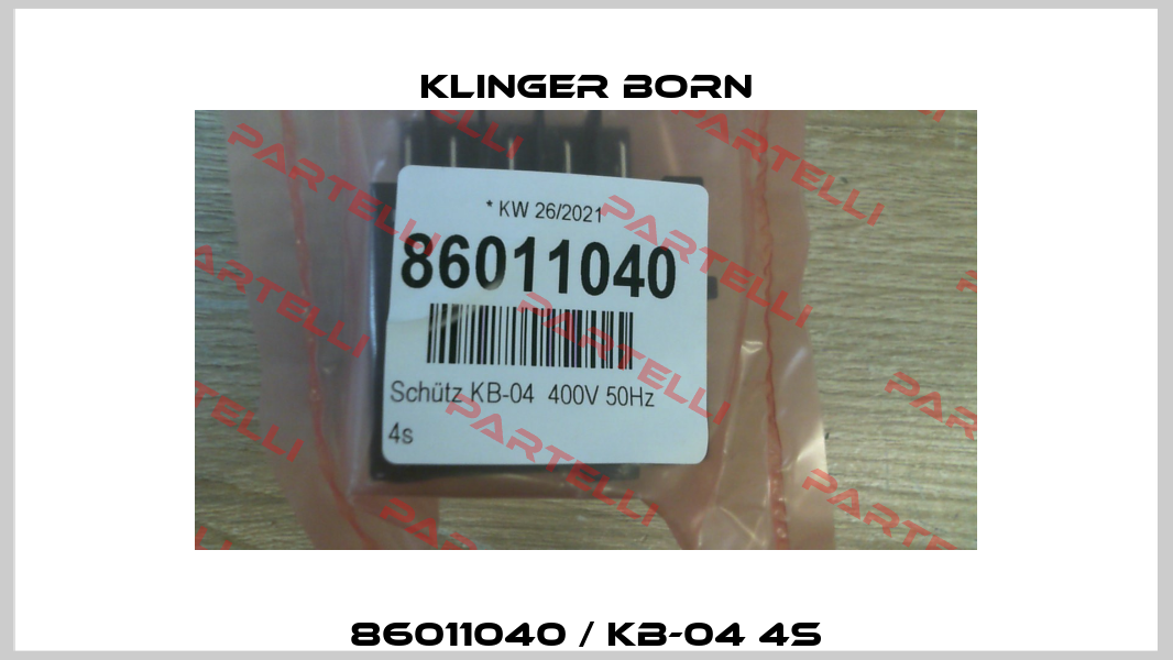 86011040 / KB-04 4S Klinger Born