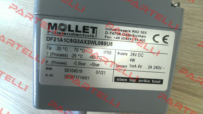 DF21A1C5G3AX2WL050U5 Mollet