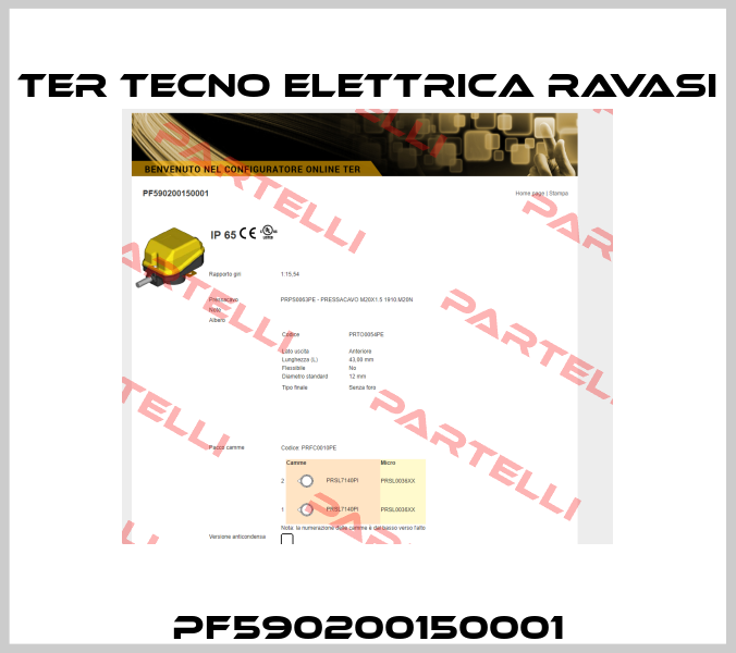 PF590200150001 Ter Tecno Elettrica Ravasi