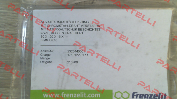 Nr 05 9999 0600 (Novatex 80x120x15x 6mm) Frenzelit