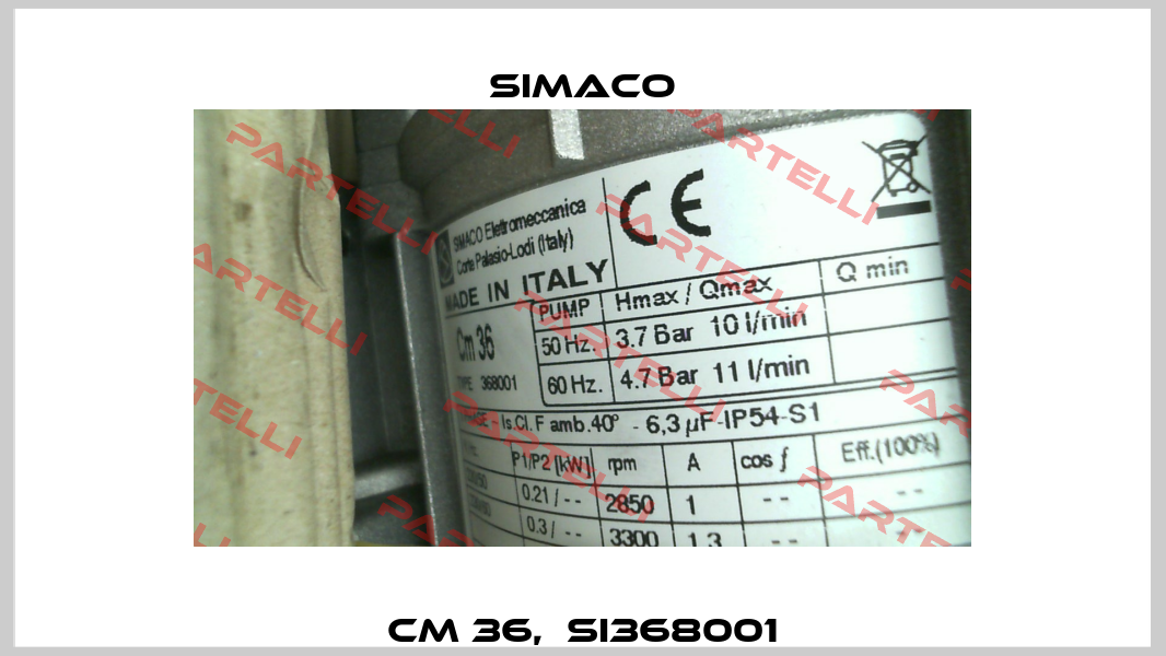 Cm 36,  SI368001 Simaco