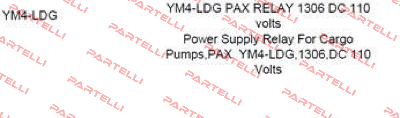 YM4-LDG PAX RELAY 1306 DC 110  Luxco (formerly Westronics)