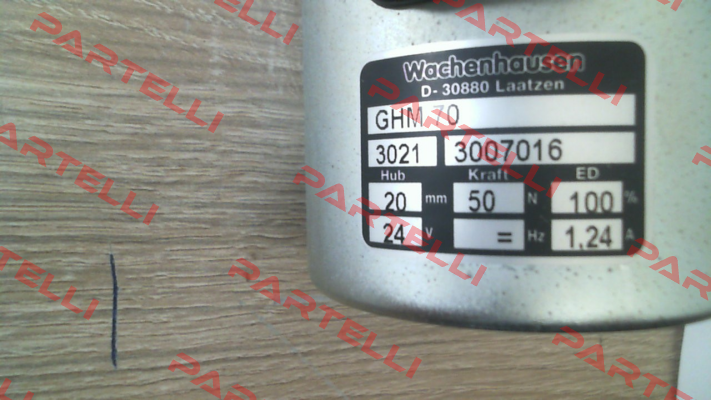 P/N: 3007016, Type: GHM 70, 24V DC Wachenhausen