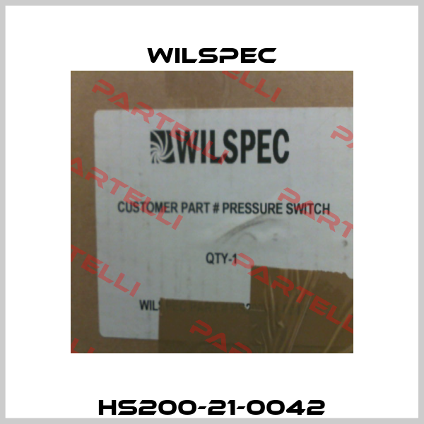 HS200-21-0042 Wilspec