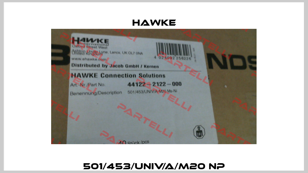 501/453/UNIV/A/M20 NP Hawke
