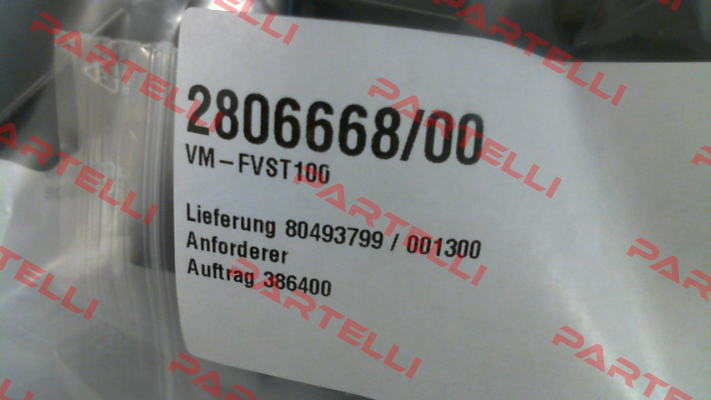 P/n: 2806668/00, Type: VM-FVST100 Vahle