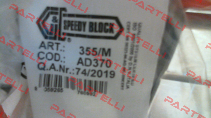 AD370 - 355/M Speedy Block