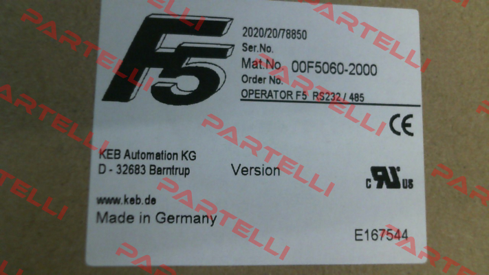 00.F5.060-2000 KEB