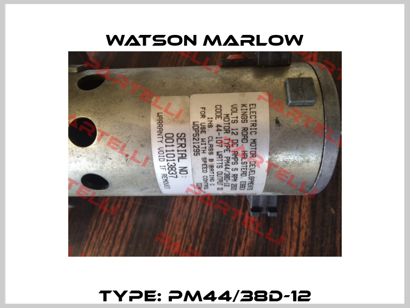 Type: PM44/38D-12 Watson Marlow