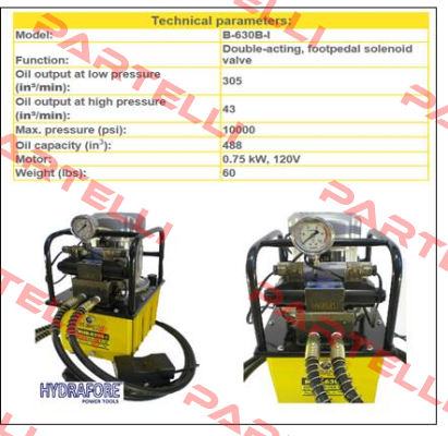 B-630B-I Hydrafore Power Tools