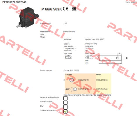 PFB9067L0062048 Ter Tecno Elettrica Ravasi