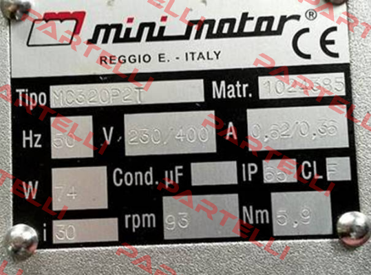MC320P2T Minimotor
