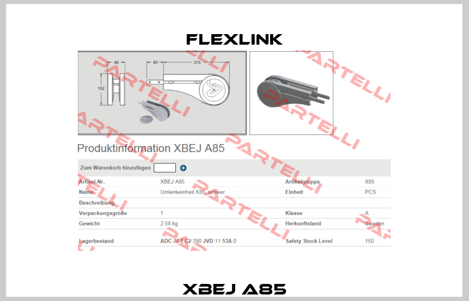 XBEJ A85 FlexLink