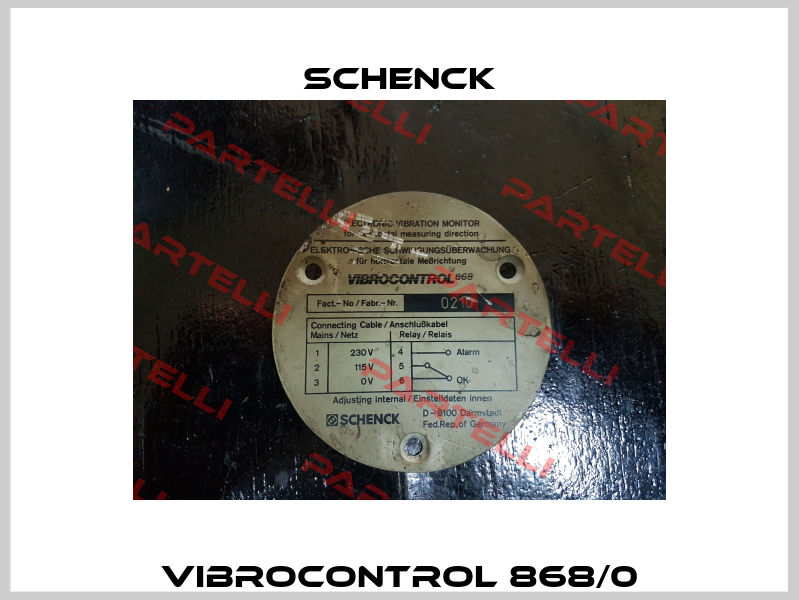 VIBROCONTROL 868/0 Schenck