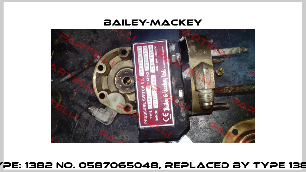 Type: 1382 No. 0587065048, replaced by Type 1382  Bailey-Mackey