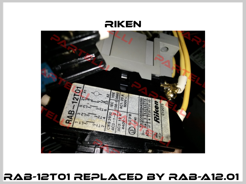 RAB-12T01 REPLACED BY RAB-A12.01  Riken