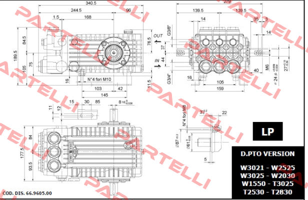 M42001054 / Serie 66 Type W 2141 Interpump