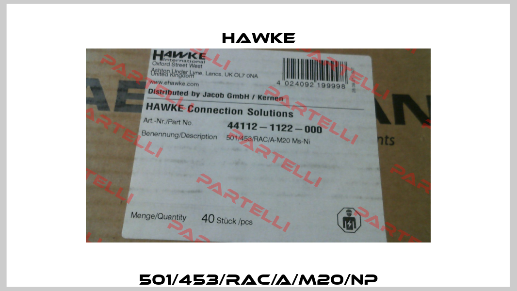 501/453/RAC/A/M20/NP Hawke