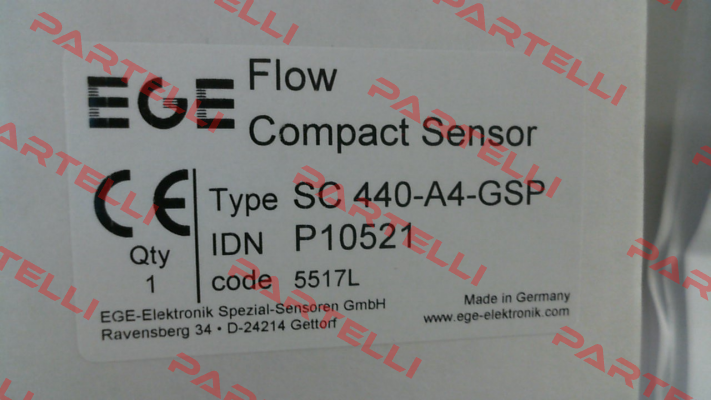 p/n: P10521, Type: SC 440-A4-GSP Ege