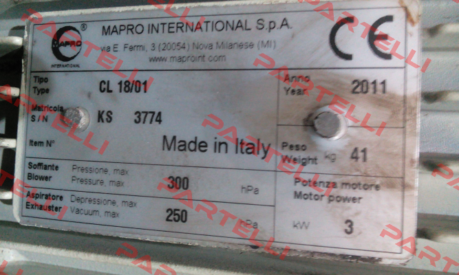 CL 18/01  MAPRO International