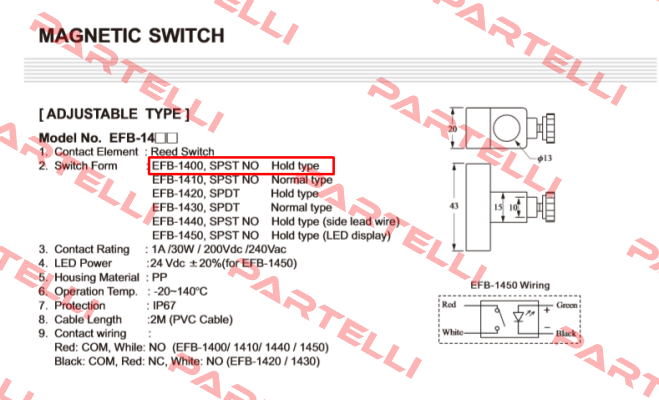 EFB-1400 / EFXCM1P-18S4420001 Finetek