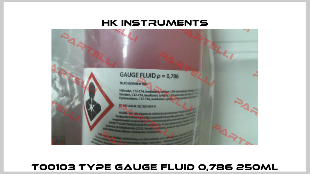 T00103 Type Gauge fluid 0,786 250ml HK INSTRUMENTS