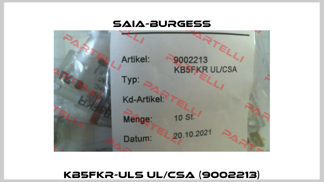 KB5FKR-ULS UL/CSA (9002213) Saia-Burgess