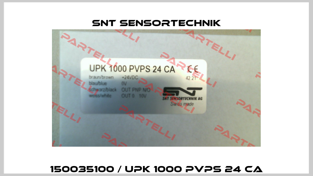 150035100 / UPK 1000 PVPS 24 CA Snt Sensortechnik