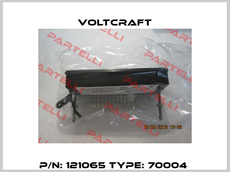 P/N: 121065 Type: 70004  Voltcraft