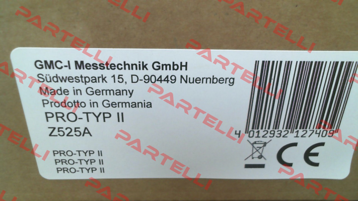 Art.No. Z525A, Type: PRO-TYP II Gossen Metrawatt