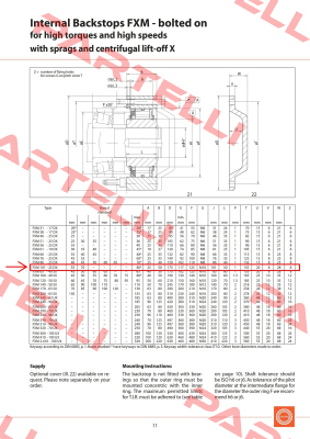 FXM 101-25 DX REPLACED BY FXM 101-25 NX (4867-101300-075H49)  Ringspann