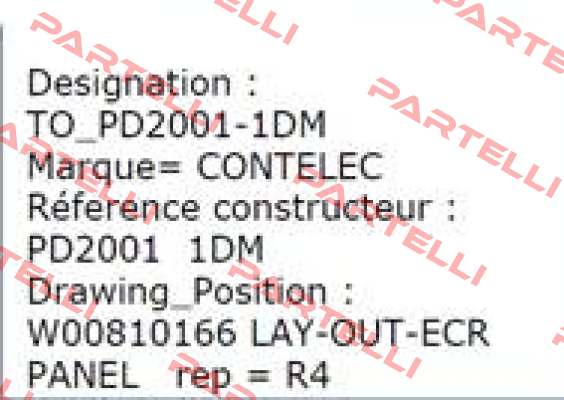 PD2001 - 1DM 1KO/1KO/J - OEM  Contelec