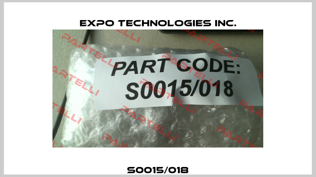 S0015/018 EXPO TECHNOLOGIES INC.