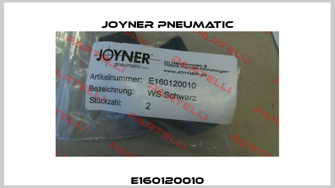 E160120010 Joyner Pneumatic