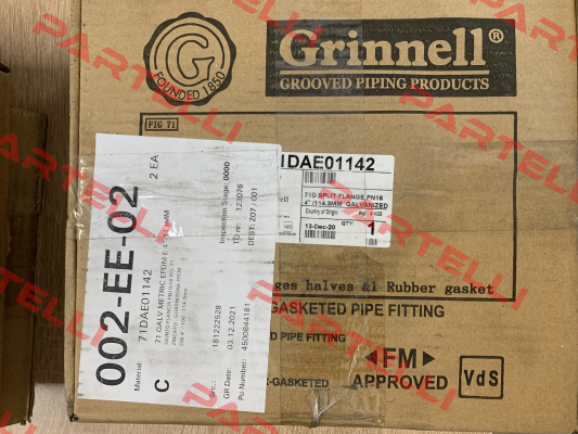 PN 10/16 FIG.71 4" 7280001317 Grinnell