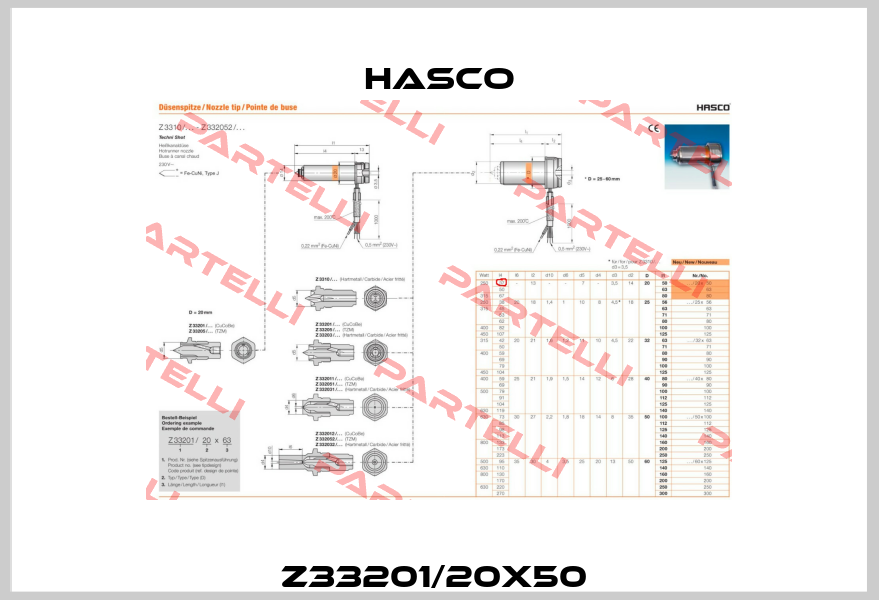 Z33201/20x50  Hasco