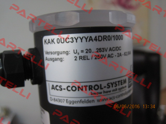 KAK 0 U C 3 YYY A4 D R 0/1.000mm Acs Control-System