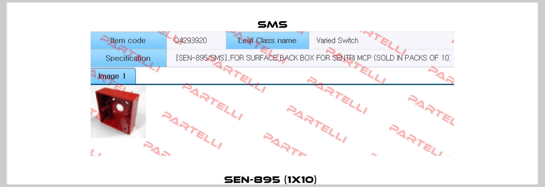 SEN-895 (1x10)  SMS