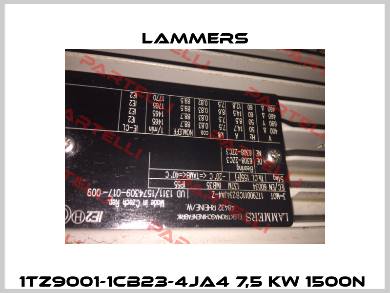 1TZ9001-1CB23-4JA4 7,5 KW 1500n  Lammers