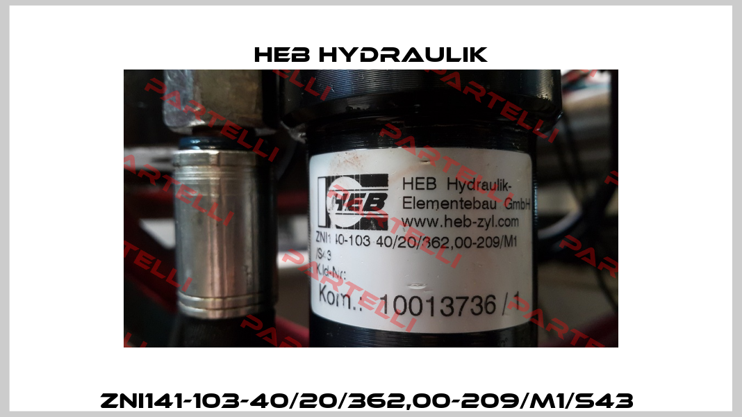 ZNI141-103-40/20/362,00-209/M1/S43  HEB Hydraulik