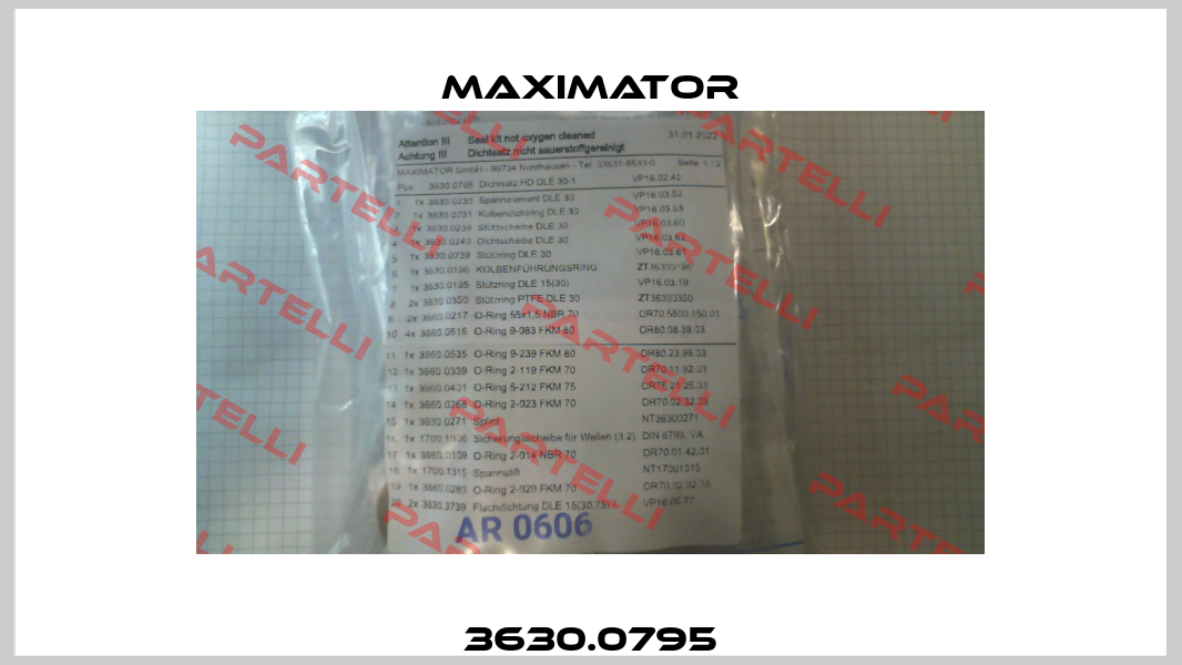 3630.0795 Maximator