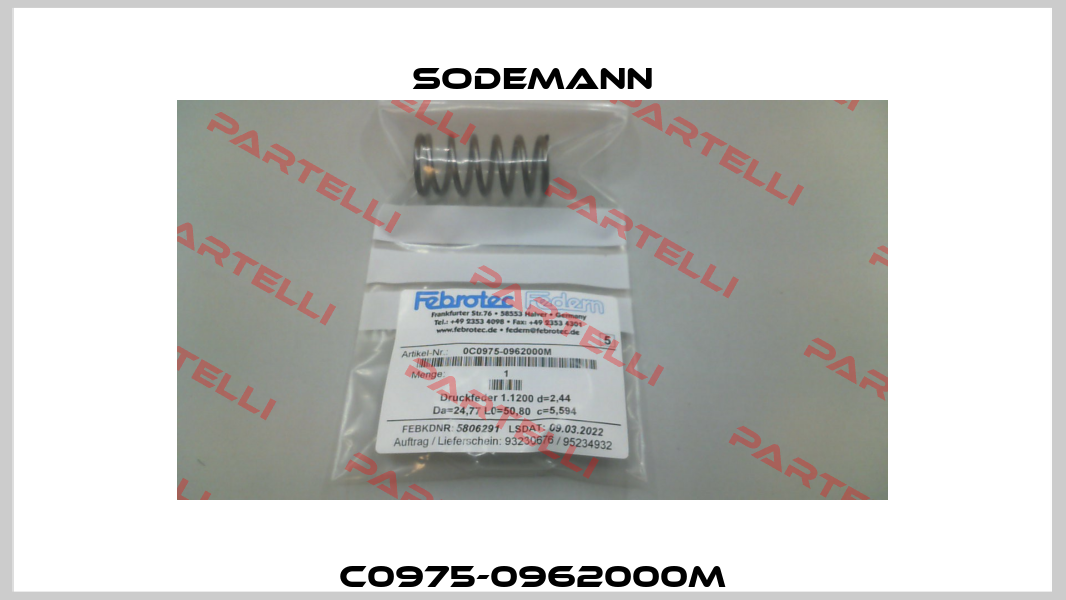 C0975-0962000M Sodemann