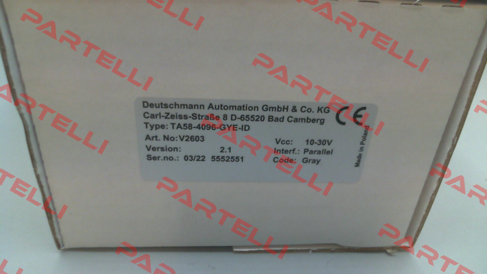 TA58-4096-GYE-ID Deutschmann