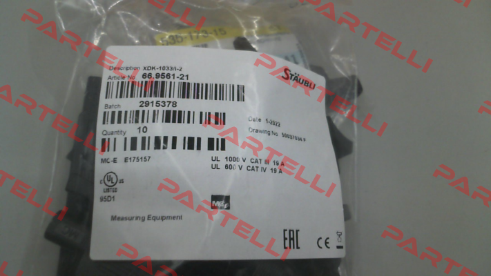 P/N: 66.9561-21,Type: XDK-1033/I-2 Multi-Contact (Stäubli)