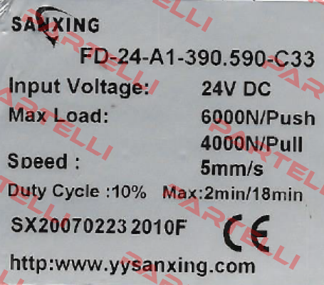 FD-24-A1-390.590-C33 obsolete, replacement set FD-24-A1-390.590-C33 + CB-1A-230 + remote control or set FD-24-A1-385.580-C33 + CB-1A-230 + remote cont  Sanxing