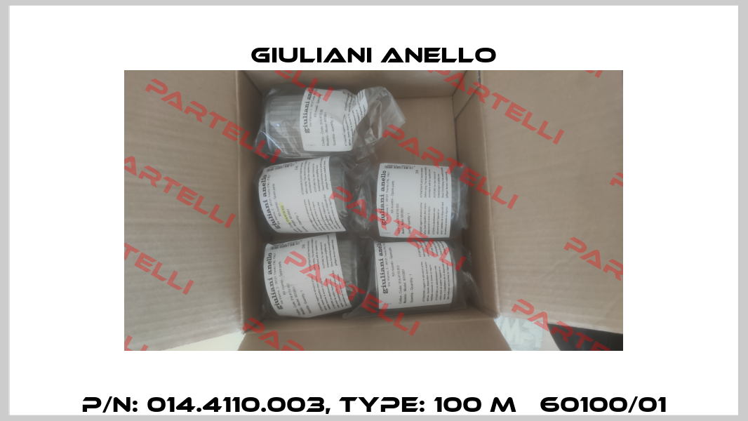 P/N: 014.4110.003, Type: 100 mμ 60100/01 Giuliani Anello